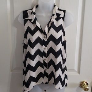Chevron collared tank